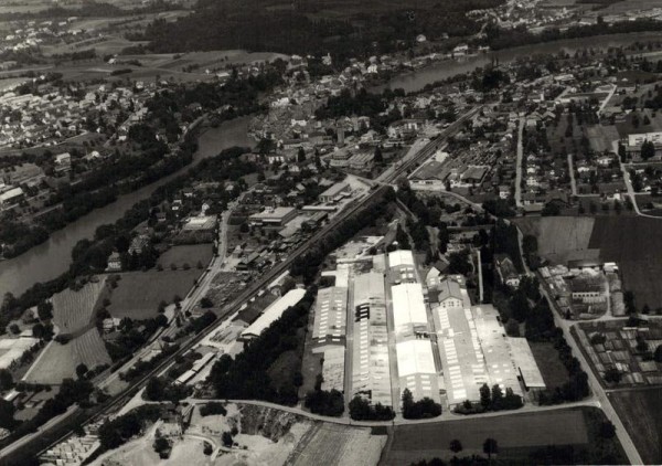 5080 Laufenburg AG, Rhein, ERNE AG Holzbau Werkstrasse 3/ Ruine Laufenburg/ Laufenburg(Baden)D Vorderseite