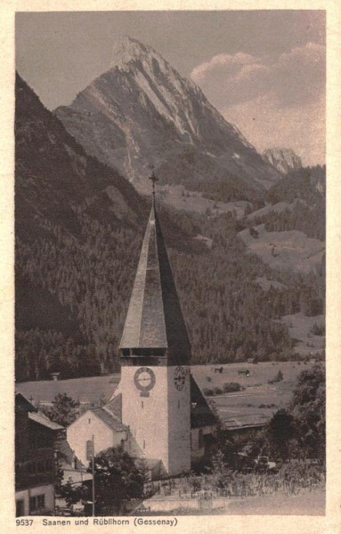 Saanen und Rüblihorn Vorderseite
