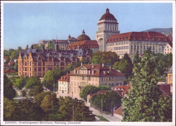 Zürich - Hirschengraben-Schulhaus Rechberg Universität