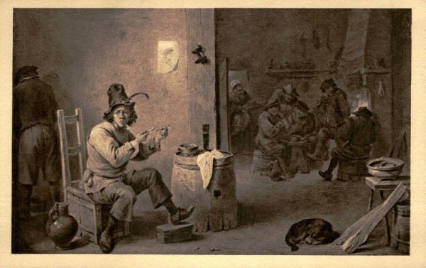 Der Raucher, D. Teniers Vorderseite