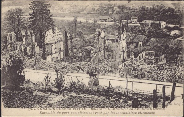 Clermont-en-Argonne, la grande guerre 1914-18