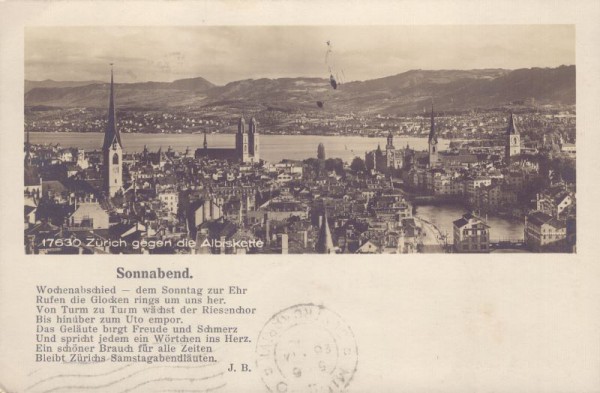 Zürich gegen die Albiskette