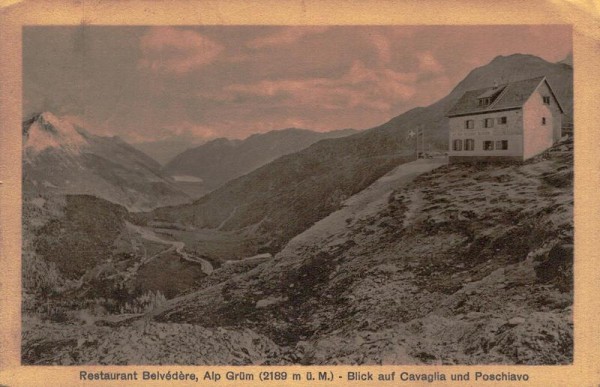 Restaurant Belvédère, Alp Grüm Vorderseite