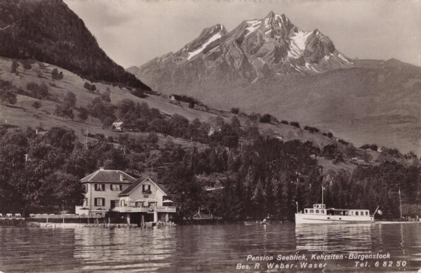 Pension Seeblick, Kehrsiten-Bürgenstock Vorderseite