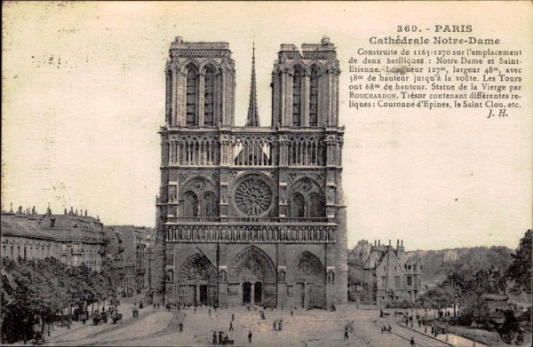 Kathedrale Notre-Dame de Paris Vorderseite