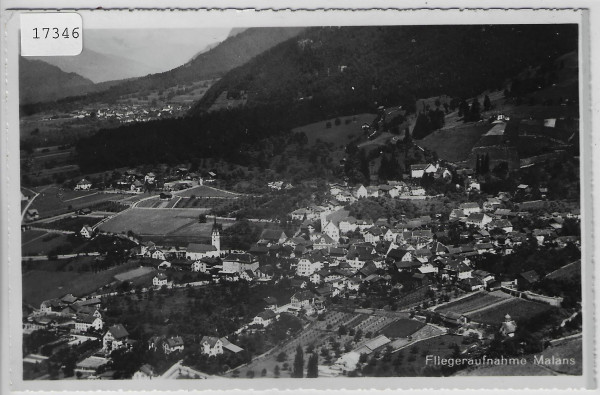 Fliegeraufnahme Malans GR Flugaufnahme Photo: O. Wyrsch