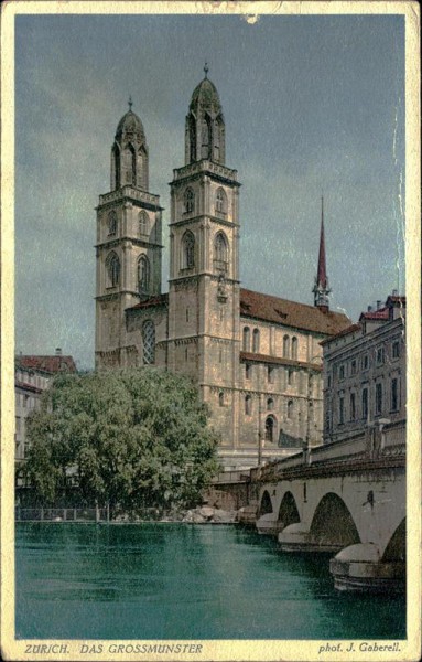 Zürich/Das Grossmünster Vorderseite