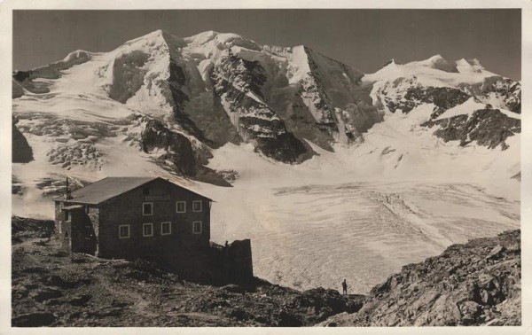 Diavolezzahütte. 1933 Vorderseite