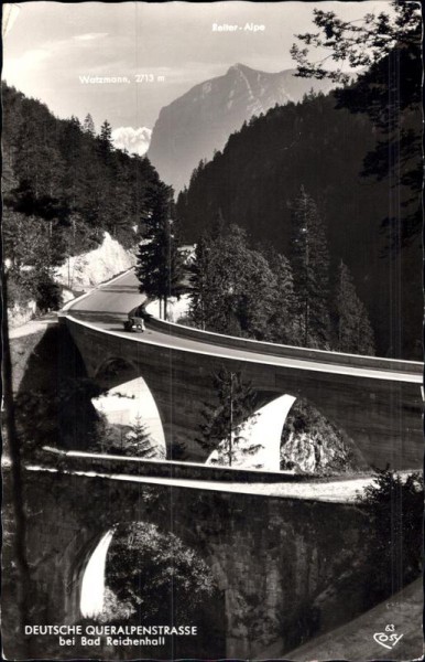 Deutsche Queralpenstrasse bei Bad Reichenhall Vorderseite