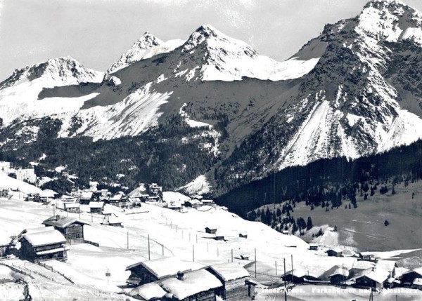Inner-Arosa. Furkahörner und Schtesshorn Vorderseite