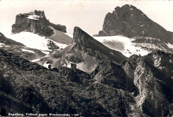 Engelberg. Trübsee gegen Wendenstöcke Vorderseite