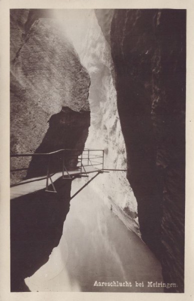 Aareschlucht bei Meiringen. 1932