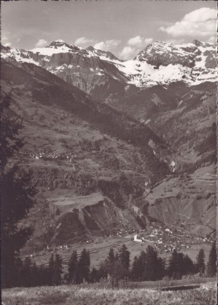 Grüsch und Seewis gegen die Scesaplana