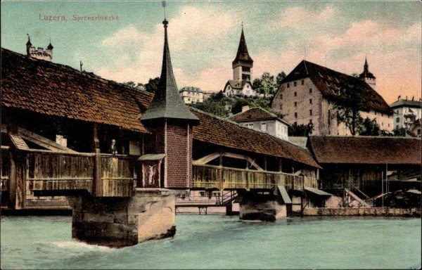 Luzern Spreuerbrücke Vorderseite