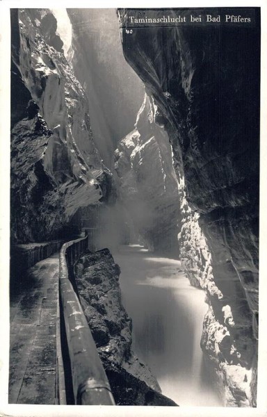 Taminaschlucht bei Bad Pfäfers Vorderseite