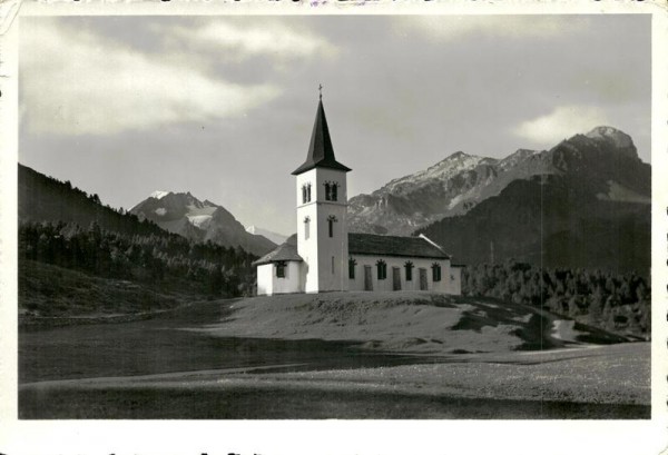 Das Kirchlein von Maloja Vorderseite