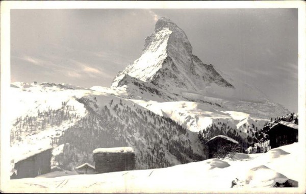 Zermatt - Winkelmatten - Matterhorn (4478 m) Vorderseite