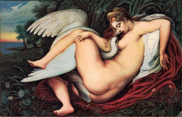 Leda mit dem Schwan, Michelangelo Vorderseite