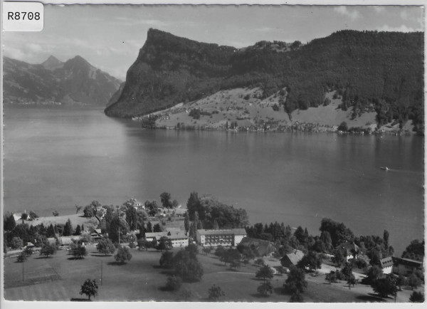 Flugaufnahme Kastanienbaum Kurheim St. Chrischona mit Bürgenstock - Flugbild P. Zaugg