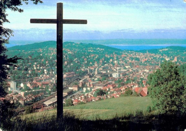 St. Gallen. Blick zum Bodensee Vorderseite