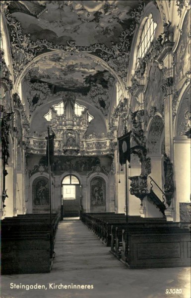 Steingaden - Kircheninneres Vorderseite