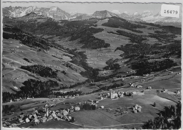 Flugaufnahme Hemberg mit Churfirsten - Swissair Photo AG