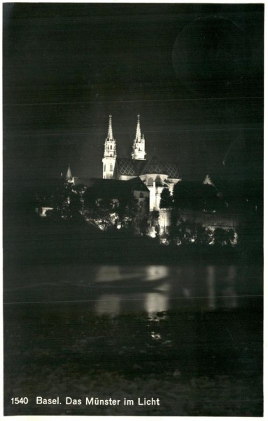 Basel, Das Münster im Licht Vorderseite