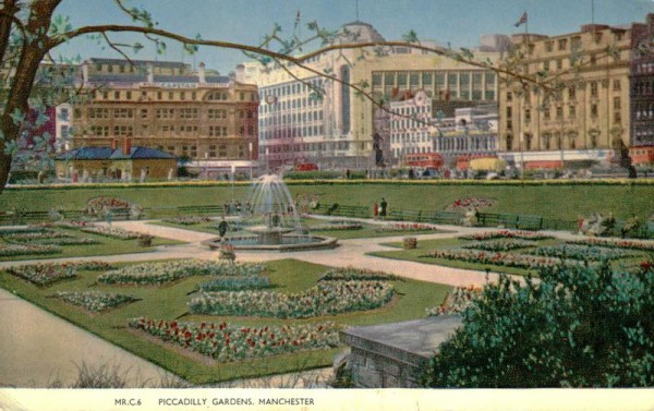 Piccadilly Gardens, Manchester Vorderseite