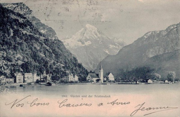 Flüelen Bristenstock Vorderseite