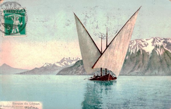 Barque du Leman, 1909 Vorderseite