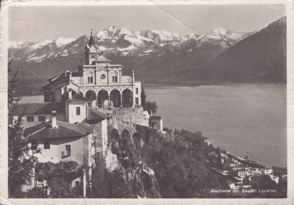Madonna del Sasso, Lugano Vorderseite