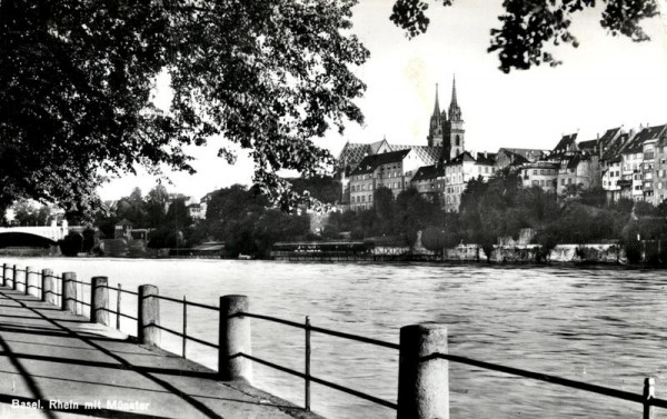 Rhein mit Münster, Basel Vorderseite
