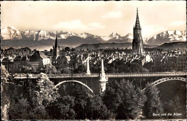 Bern und die Alpen Vorderseite