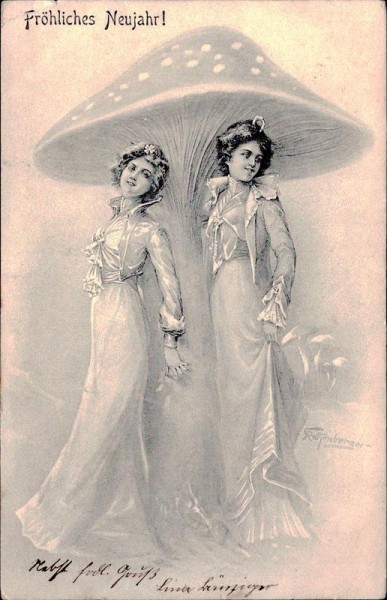 Fröhliches Neujahr Vorderseite