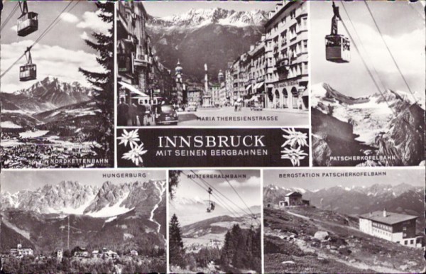 Innsbruck mit seinen Bergbahnen