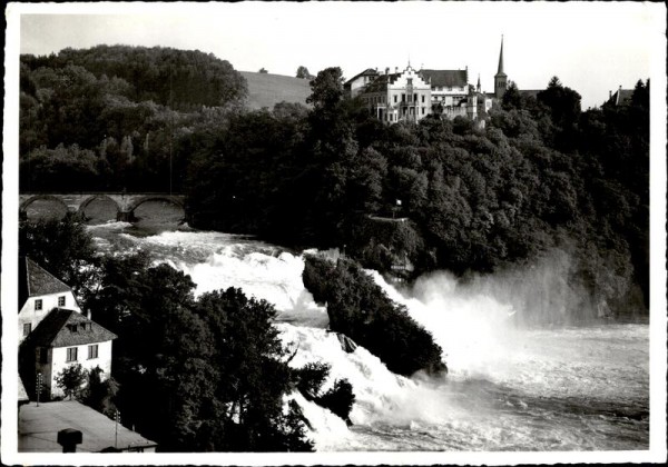 Rheinfall mit Schloss Laufen Vorderseite