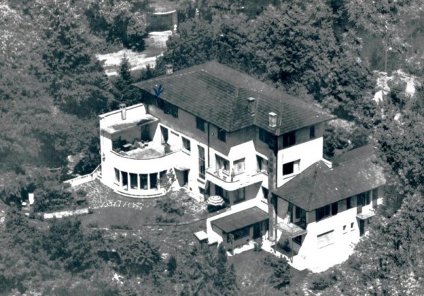 Ascona-Collina, Flugaufnahme, Kur- und Erholungsheim Casa Andrea Cristoforo Vorderseite