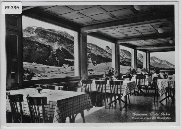 Wildhaus - Hotel Acker - Ausblick gegen die Churfirsten