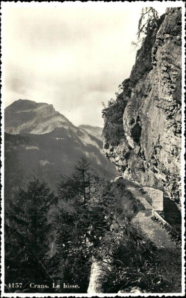 Crans/Le bisse Vorderseite