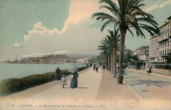 Cannes, Le Boulevard de la Croisette Vorderseite