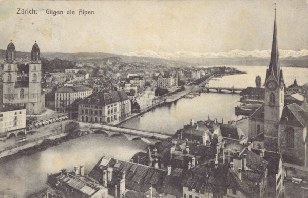 Zürich - Gegen die Alpen