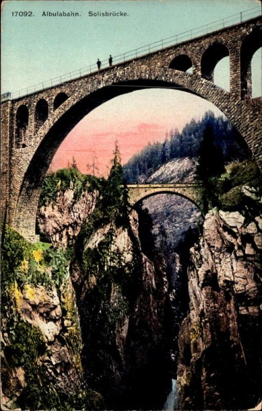 Albulabahn, Solisbrücke Vorderseite