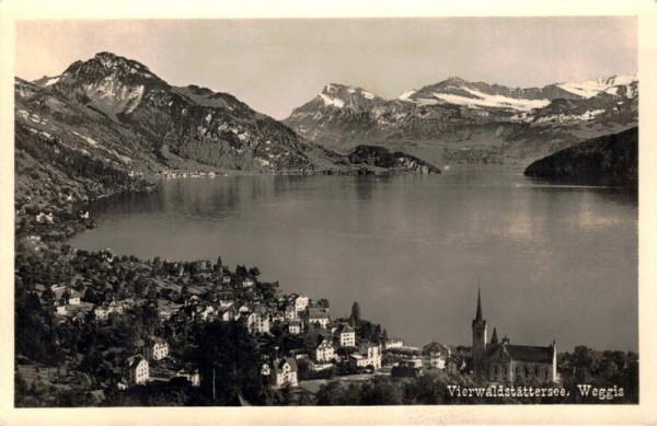 Vierwaldstättersee. Weggis Vorderseite