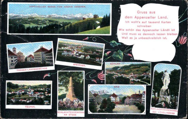 Gruss aus dem Appenzeller Land Vorderseite