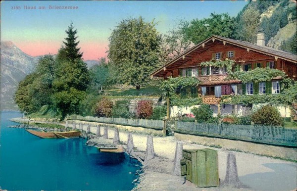 Haus am Brienzersee, Sängerfahrt der Liederhalle Karlsruhe 1914 Vorderseite