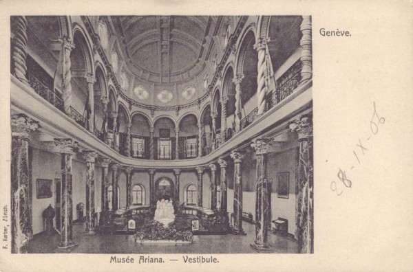 Genève Musée Ariana. Vestibule