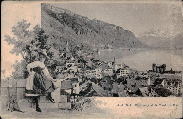 Montreux et la Dent du Midi Vorderseite