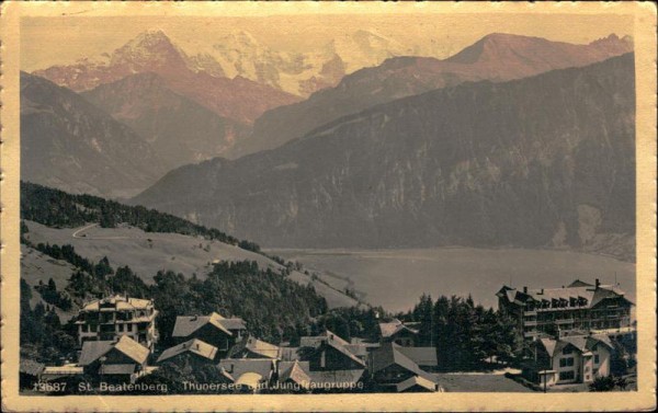 St.Beatenberg - Thunersee und Jungfraugruppe Vorderseite