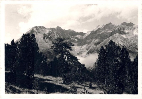 La Schera, Schweiz. Nat.-Park. Piz del Diavel, Val Föglia, Piz del Aqua. Ausflug vom Hotel JL Fuorn, Ofenberg.  Vorderseite