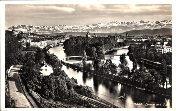 Zürich - Limmat und Sihl Vorderseite